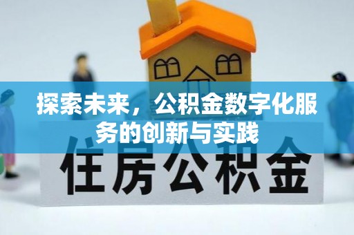 瑞芳探索未来，公积金数字化服务的创新与实践