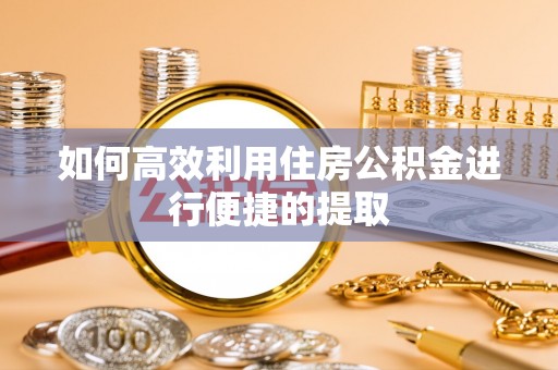 瑞芳如何高效利用住房公积金进行便捷的提取