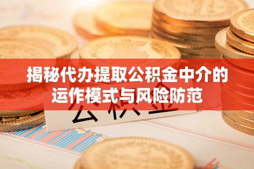瑞芳揭秘代办提取公积金中介的运作模式与风险防范