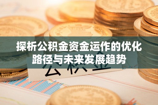 瑞芳探析公积金资金运作的优化路径与未来发展趋势