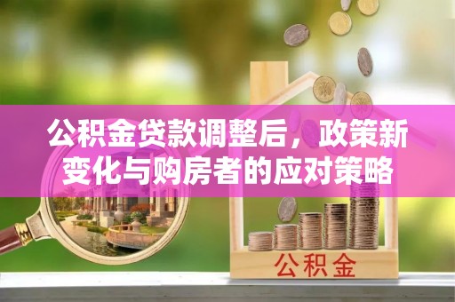 瑞芳公积金贷款调整后，政策新变化与购房者的应对策略