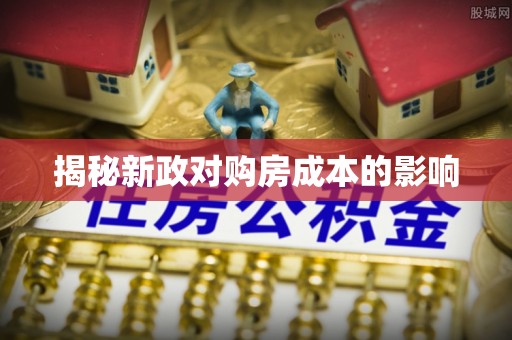 瑞芳揭秘新政对购房成本的影响
