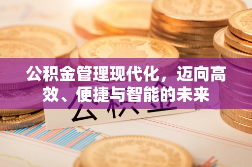 瑞芳公积金管理现代化，迈向高效、便捷与智能的未来