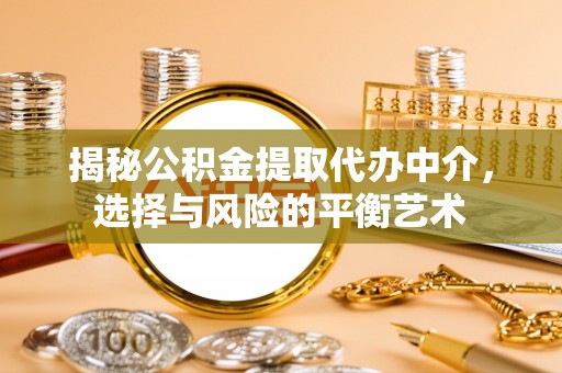 瑞芳揭秘公积金提取代办中介，选择与风险的平衡艺术